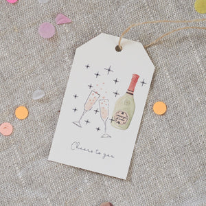 Geschenkanhänger · Cheers to you