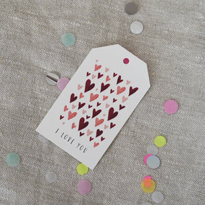 Geschenkanhänger · I love you