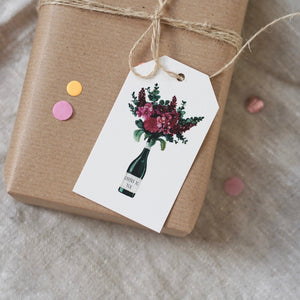 Geschenkanhänger · Cheers | Wine Bouquet