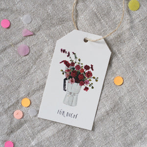 Geschenkanhänger · Espresso Bouquet | Für dich