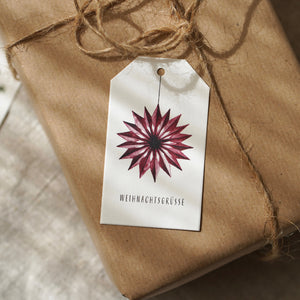 Geschenkanhänger · Papierstern