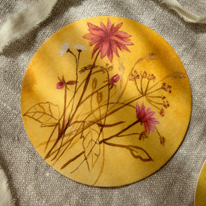 Untersetzer · Wildblumen | Dahlie | Gelb