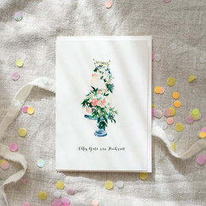 Greeting Card Wedding Celebration Cake