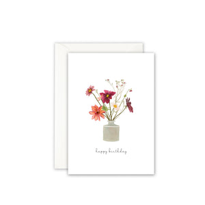 Grußkarte · Dahlia bouquet | Happy Birthday