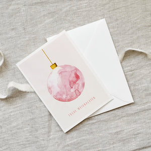 Christmas Card · Christmas Bauble | rose