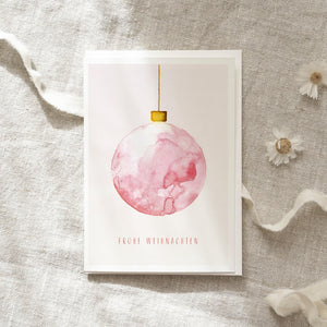 Christmas Card · Christmas Bauble | rose
