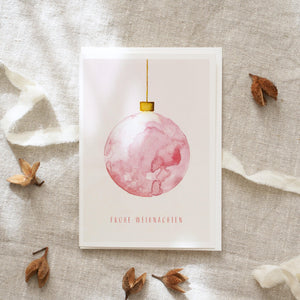 Christmas Card · Christmas Bauble | rose