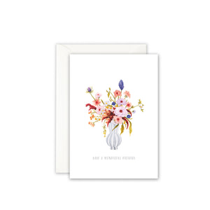 Grußkarte · Flowers | Wonderful Birthday