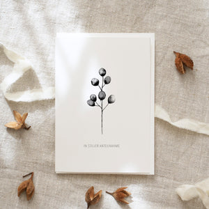Trauerkarte · In stiller Anteilnahme