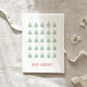 Greeting Card Christmas Forest