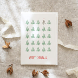 Greeting Card Christmas Forest