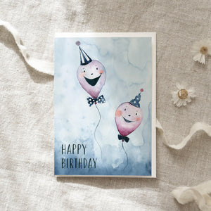 Greeting Card Birthday Balloons
