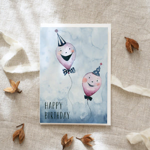 Greeting Card Birthday Balloons