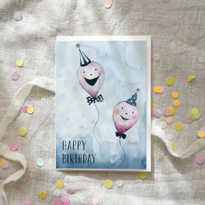 Greeting Card Birthday Balloons