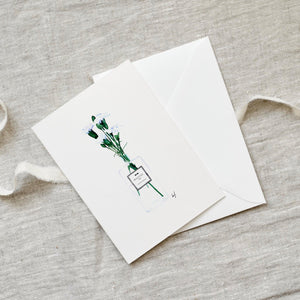 Greeting Card Flacon Vase
