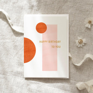 Greeting card Happy Birthday to you