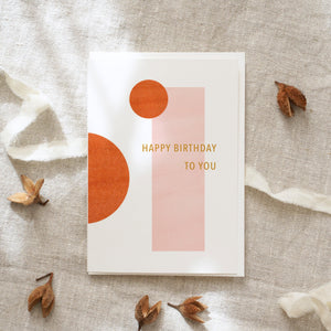 Greeting card Happy Birthday to you