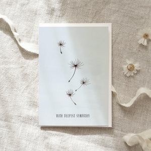 Trauerkarte · With deepest sympathy