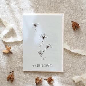 Trauerkarte · With deepest sympathy