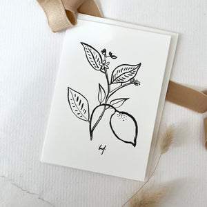 Grußkarte · Citrus Flower