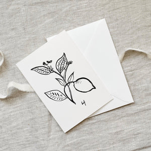 Grußkarte · Citrus Flower