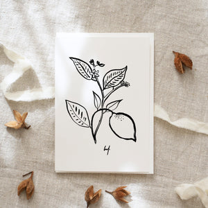 Grußkarte · Citrus Flower