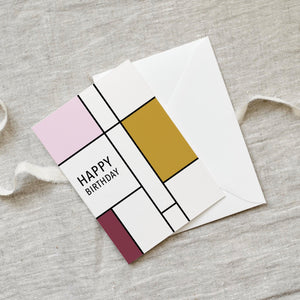 Greeting Card Happy Birthday (Rose Square)