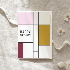 Greeting Card Happy Birthday (Rose Square)