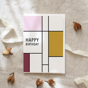 Greeting Card Happy Birthday (Rose Square)