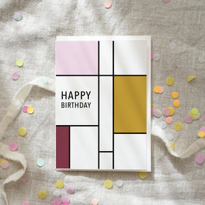 Greeting Card Happy Birthday (Rose Square)