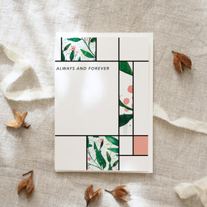 Grußkarte · Always and forever