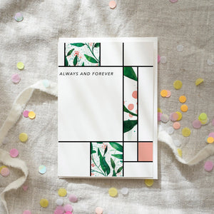 Grußkarte · Always and forever