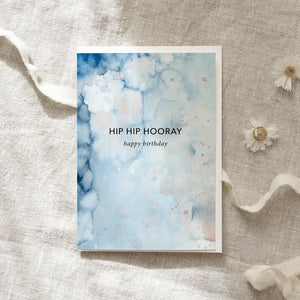 Greeting card · Happy Birthday | Blue powder