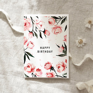 Greeting card · Happy Birthday | roses
