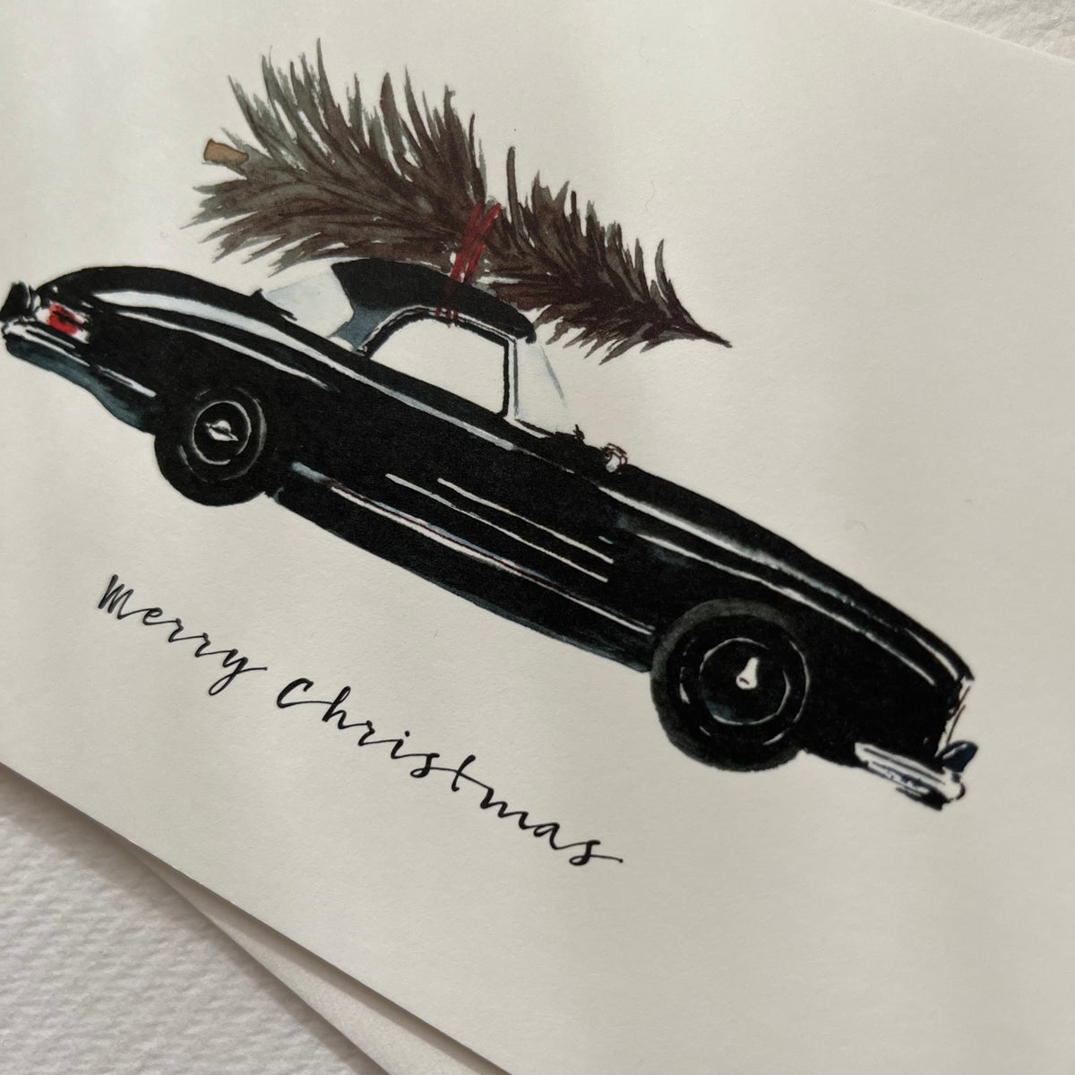 Greeting Card · Christmas Car | Black