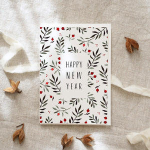 Greeting card Happy new year