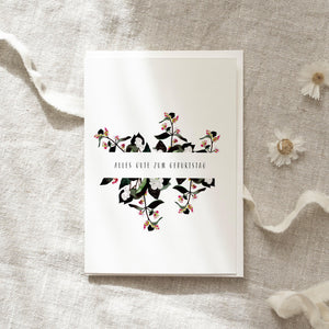 Grußkarte · Geburtstagsschneebeeren