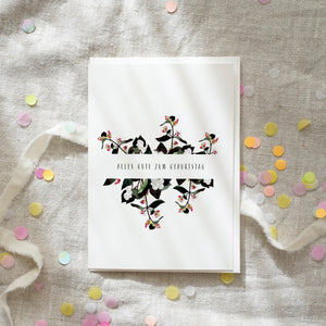 Grußkarte · Geburtstagsschneebeeren