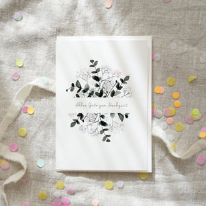 Greeting Card Wedding Greetings Eucalyptus