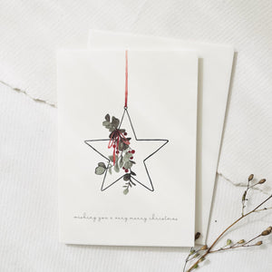 Greeting Card Christmas Star