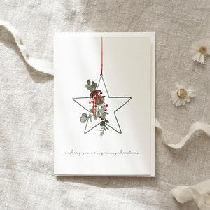 Greeting Card Christmas Star