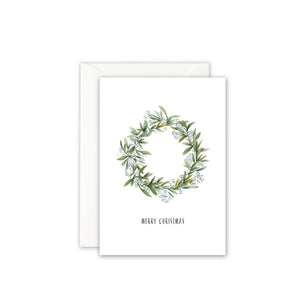 Greeting card · Christmas wreath
