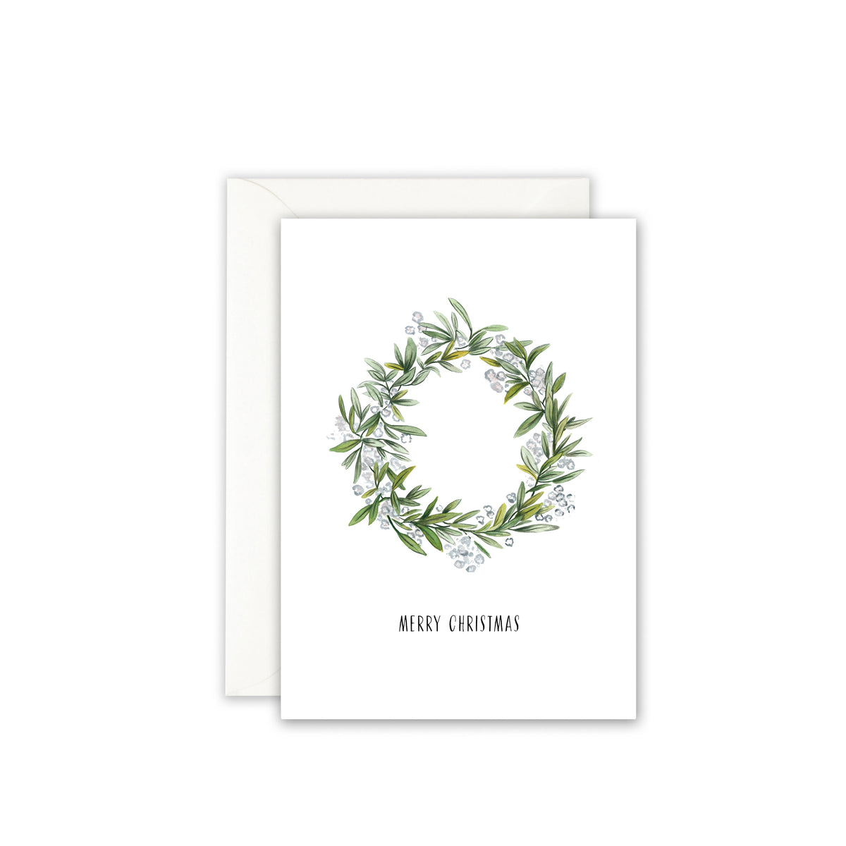 Grußkarte · Christmas wreath