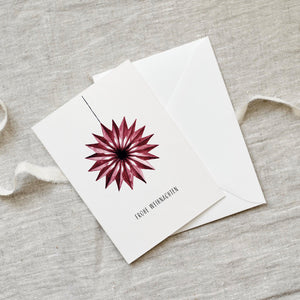 Greeting card · Paper star