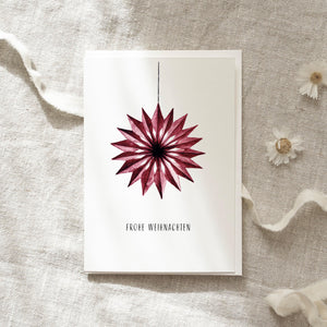 Greeting card · Paper star