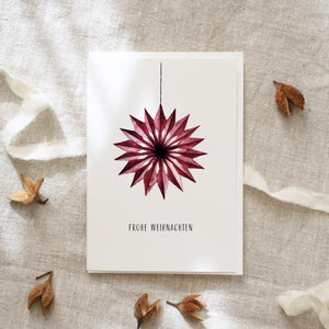 Greeting card · Paper star
