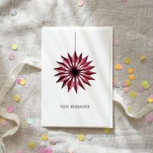 Greeting card · Paper star