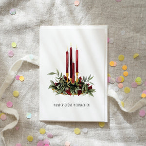 Greeting card · Advent arrangement