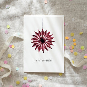 Grußkarte · Paperstar