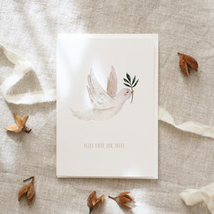 Grußkarte · Zur Taufe | Taube